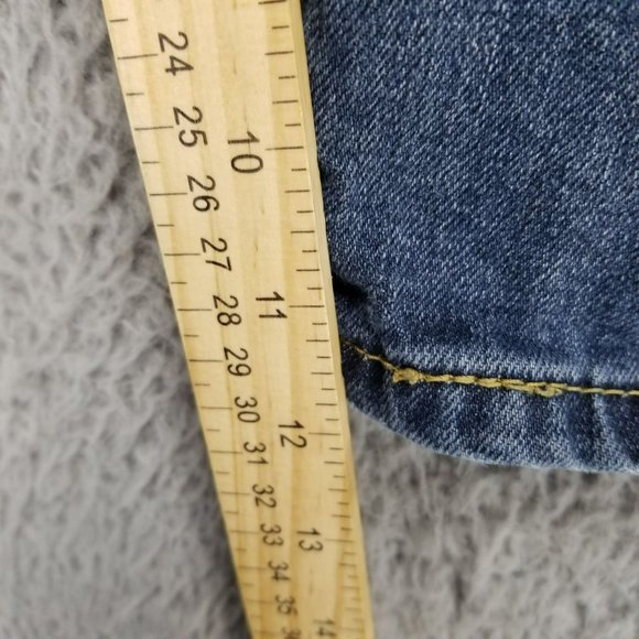 Levis Shorts Mens 42 569 Medium Wash Stretch High Rise Loose Fit Denim Jean - Picture 7 of 15
